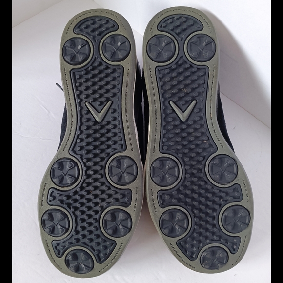 🖤 Callaway Ortholite Mens Golf Shoes Black Leather 9.5 - Picture 14 of 15